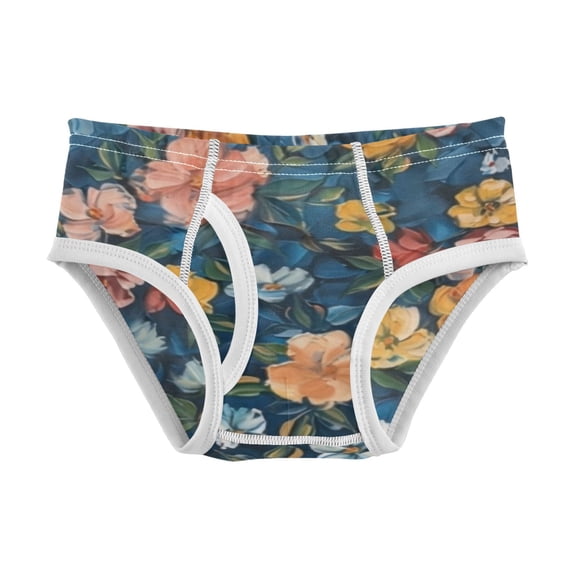 Boys cotton triangle briefs safety standard comfortable and breathable children's underwear Many Florals
