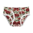 thumbnail image 1 of Boys cotton triangle briefs safety standard comfortable and breathable children's underwear Red Christmas Bows and Floral, 1 of 7