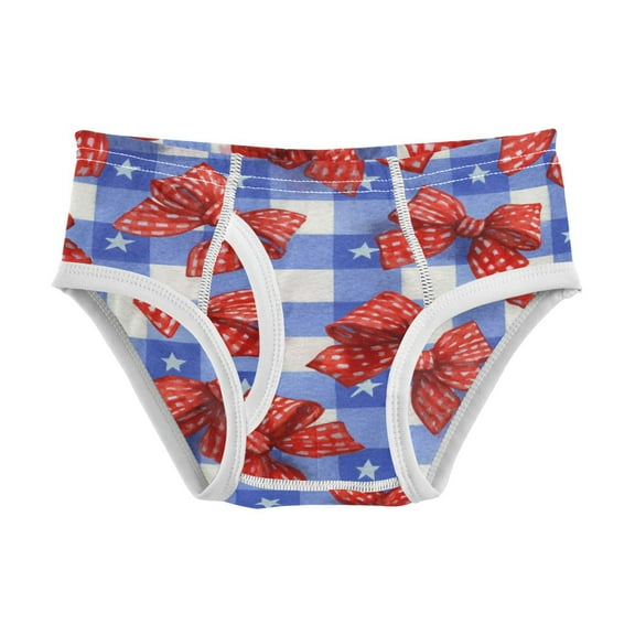 Boys cotton triangle briefs safety standard comfortable and breathable children's underwear Retro Red Polka Dot Bows