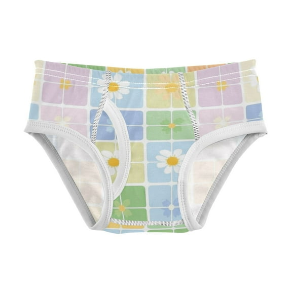 Boys cotton triangle briefs, safety standard, comfortable and breathable, children's underwear. Seamless Pattern