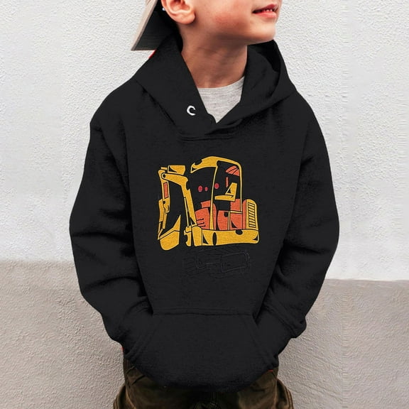 Boys Clothes Cute Sweatshirts Toddler Hoodies Multiple Sizes Casual Fall Pullover Long Sleeve Top Cute Pattern Print