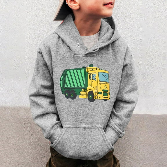 Boys Heated Sweatshirt Fall Winter Hoodies Commute Graphic Hoodies Preppy Trendy Sweatshirt Cute Pattern Print