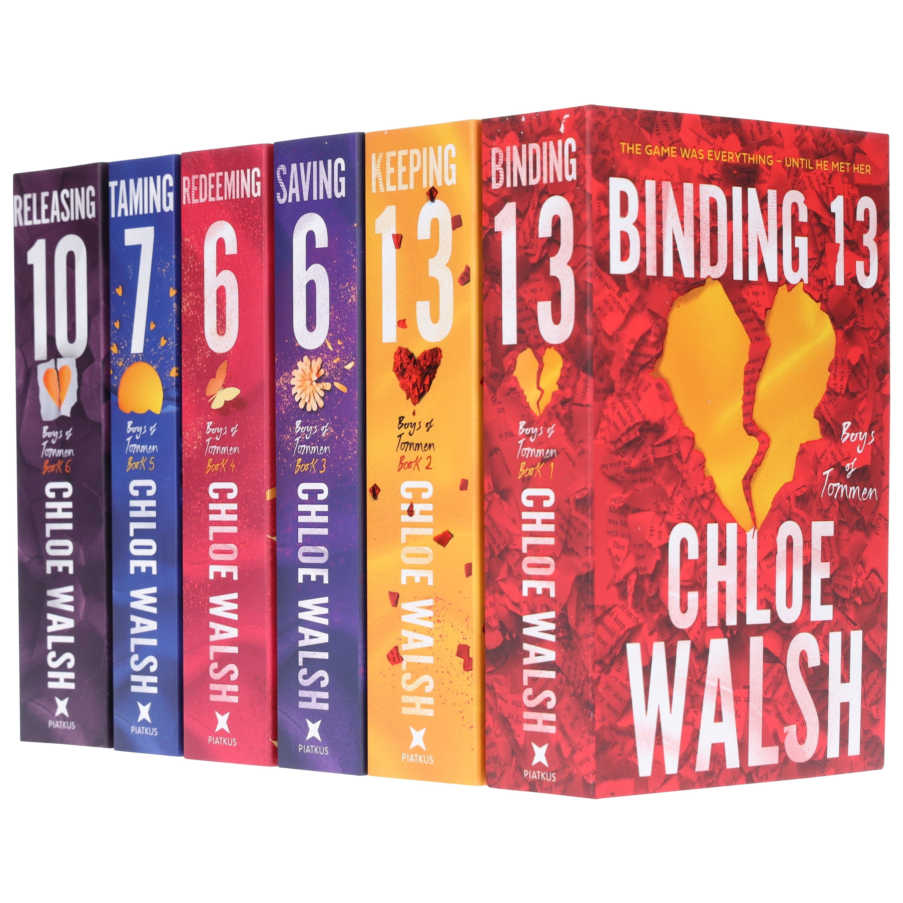 Boys of Tommen Complete Series by Chloe Walsh – 6 Book Paperback Collection Set | Romance Fiction Bundle