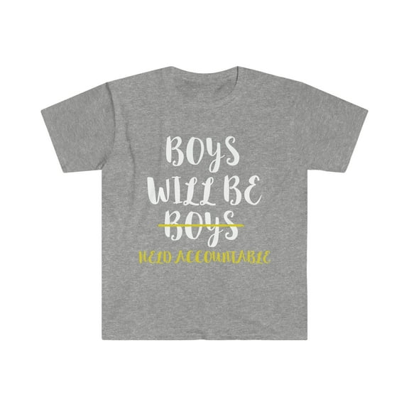 Boys will be Held Accountable Unisex T-shirt S-3XL Feminism Feminist
