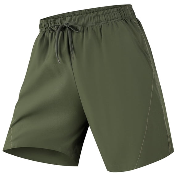Boyscolos Men's Athletic Shorts Quick Dry Lightweight Contrast Elastic Drawstring Waist Running Workout Sports Shorts Army Green M