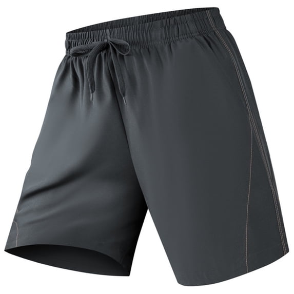 Boyscolos Men's Athletic Shorts Quick Dry Lightweight Contrast Elastic Drawstring Waist Running Workout Sports Shorts Dark Gray XL