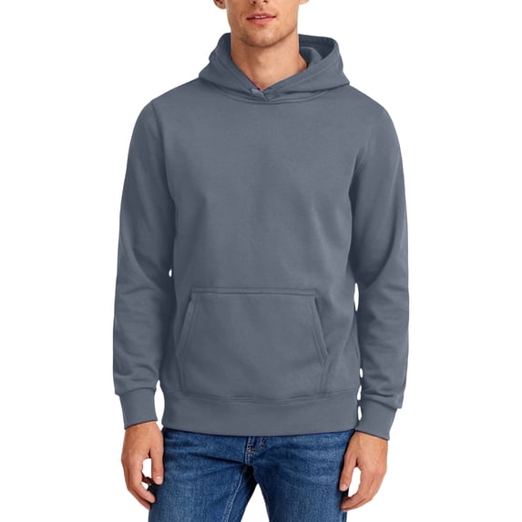 Boyscolos Mens Sweatshirt Basic Hooded Pullover Hoodies Unisex Men Fall Casual Fitness Long Sleeve Athletic Hoody with Pocket Dark Gray 2XL