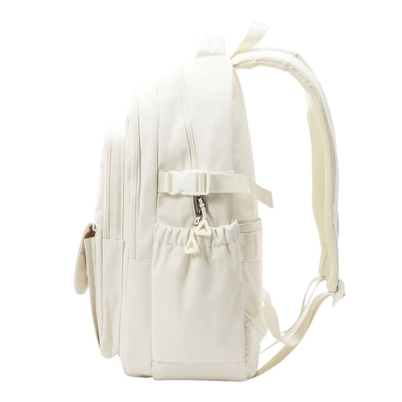 Boyscolos Preppy Laptop Backpacks for College Women Cute Kawaii Aesthetic Commute Bag Lightweight Y2K Retro Travel Daypack Beige One Size