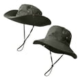 thumbnail image 1 of Boyscolos Sun Hats for Men Women Waterproof Quick Dry Bucket Hat Adjustable Wide Brim Summer Boonie Cap for Fishing Hiking Army Green One Size, 1 of 5