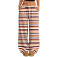 thumbnail image 1 of Boyscolos Women Sweatpants Casual Loose Lounge Drawstring Elastic Waist Straight Leg Palazzo Pants Boho Clothing with Pockets, 1 of 5