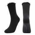 thumbnail image 1 of Boyscolos Womens Ruffle Socks with Grips for Women Elegant Non Slip Yoga Ballet Workout Crew Socks Cute Pilates Sock a One Size, 1 of 2