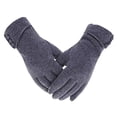 thumbnail image 1 of Boyscolos Womens Winter Gloves Touch Screen Warm Fleece Lined Thick Thermal Windproof Ladies Snow Gloves for Cold Weather Gray One Size, 1 of 1