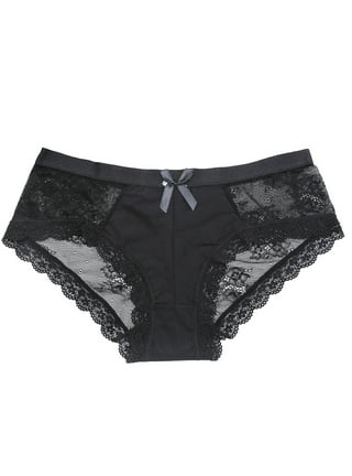 Women's Briefs Scalloped Lace Hipster Thong Panties Bow Sexy Underwear