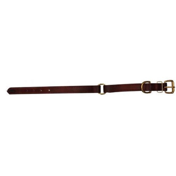 Boyt Harness Leather Safety Collar, 20in, Mahogany Brown
