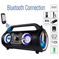 thumbnail image 1 of Boytone BT-16G Boombox Built-in 5" RGB Disco Lighting Wireless Bluetooth Portable Speaker, Accessories Included, Black, 1 of 8