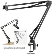Boytone BT-29ST Adjustable Microphone Arm Suspension Boom Scissor Arm Stand, with 3/8 to 5/8 Screw Adapter, for Radio Broadcasting Studio, Voice-Over Sound Studio, Stages, and TV Stations