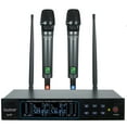 thumbnail image 1 of Boytone BT-56UM 120-Channel Dynamic Dual UHF Wireless Microphone System, Metal Cordless Mic and Base Set, Long Distance 200-240 Ft, 16 Hours Continuous Use for Concert, Studio, Party, Church, Karaoke, 1 of 7