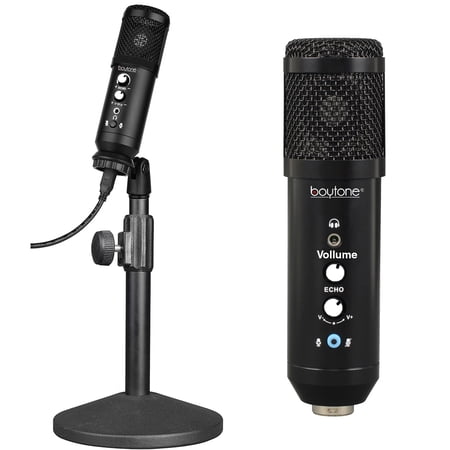 Boytone BT-78SM, 25mm Diaphragm USB Microphone Streaming, Podcasting, Recording for PC and Mac, Studio Vocal Recording Quality Sound, Plug & Play
