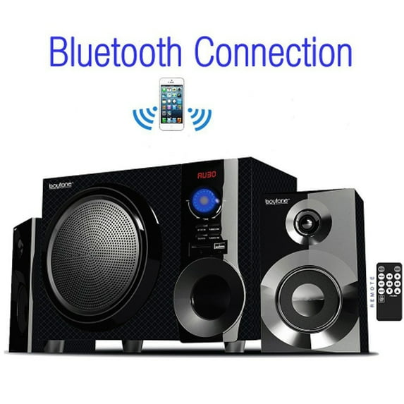 Pre-Owned Boytone BT210FD 2.1 Multimedi Speaker System With FM Radio Used