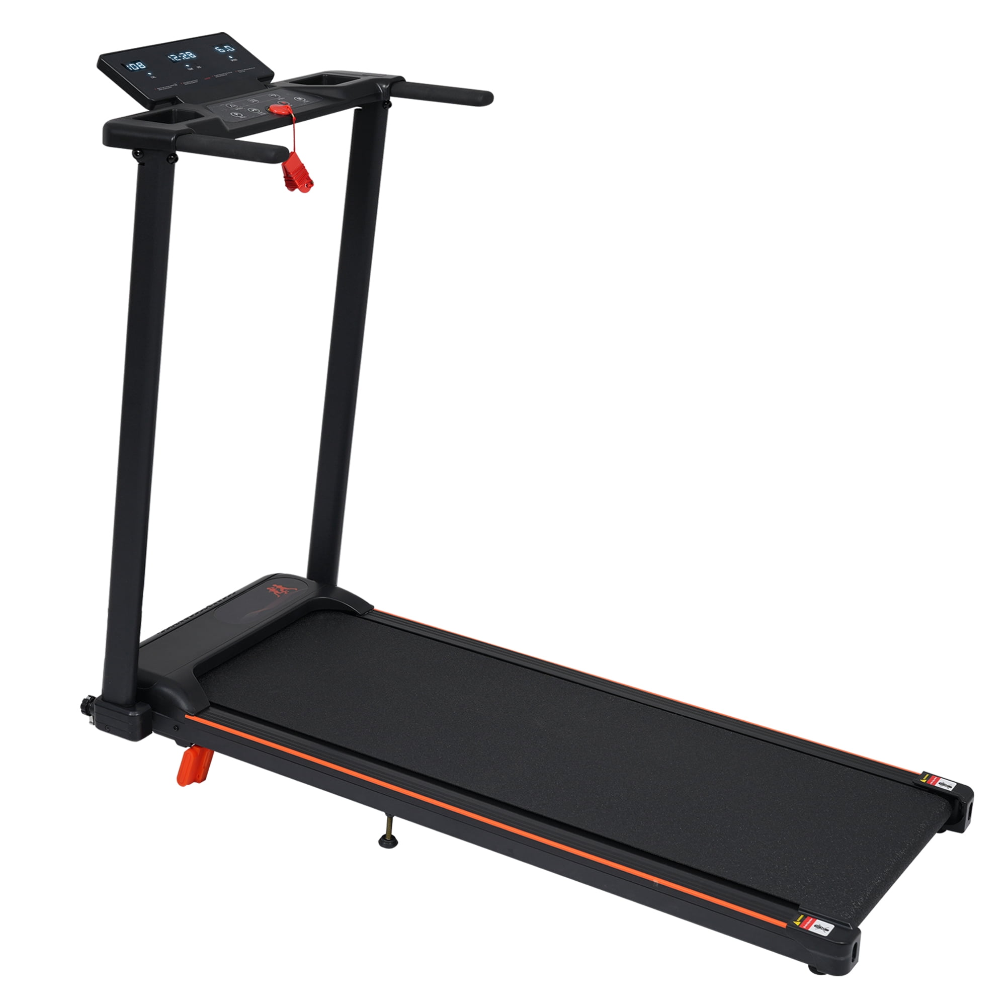 Boyuevi Treadmill with 8% Incline, Portable Treadmills for Home with Handle, Foldable Treadmills with 265 Lbs Capacity, 3.0HP Treadmill with 4 Adjustable Support Feet