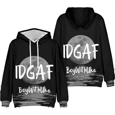 Boywithuke 2025 Burnout World Tour  Hooded Drawstring Pocket Sweatshirt Men/women  Hip Hop Pullover