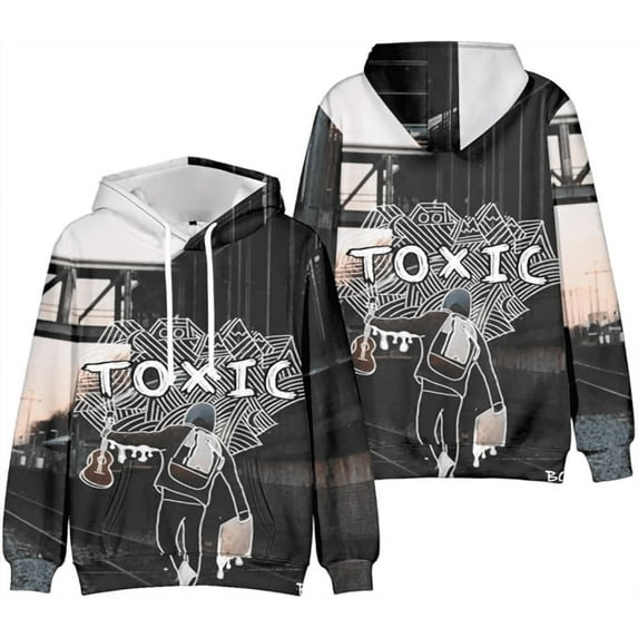 Boywithuke 2025 Burnout World Tour Hooded Drawstring Pocket Sweatshirt Men/women Hip Hop Pullover