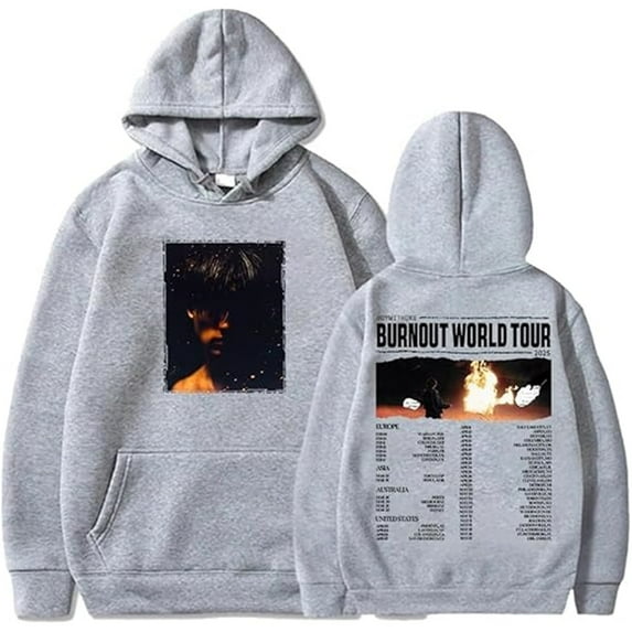 Boywithuke Burnout Tour 2025 Hoodie Fashion Casual Sweatshirts Men's And Women's Streetwear