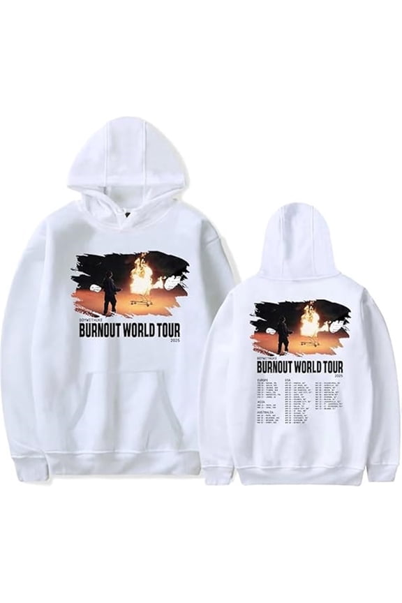 Boywithuke Burnout Tour 2025 Merch Hoodies Women Men Long Sleeve Sweatshirt Fashion Clothes