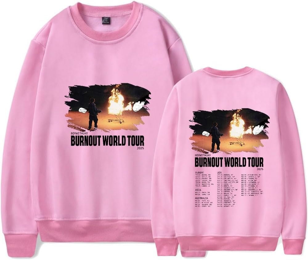 Boywithuke Burnout Tour 2025 Merch Sweatshirt LongSleeved Pullover