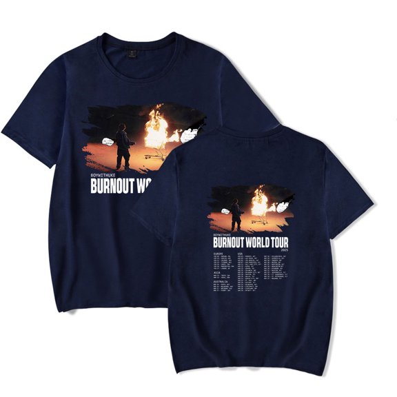 Boywithuke Burnout World Tour 2025 T-Shirt Merch Summer For Women/Men Unisex Short Sleeve Tshirt Fashion Top