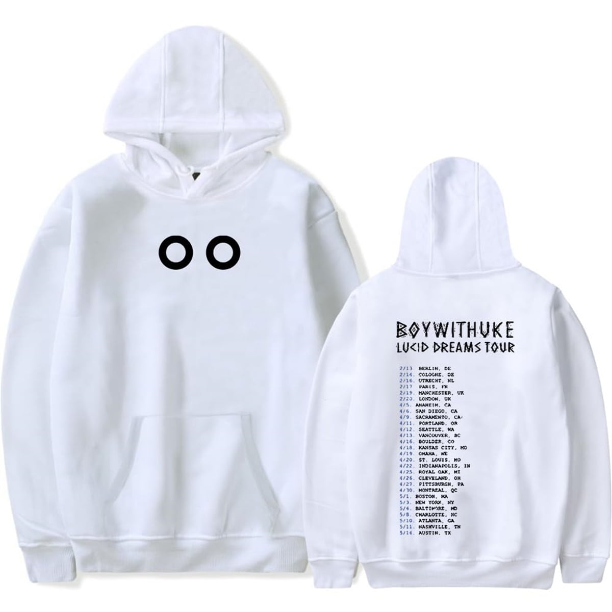 Boywithuke Lucid Dreams Tour 2024 hooded for men drawstring