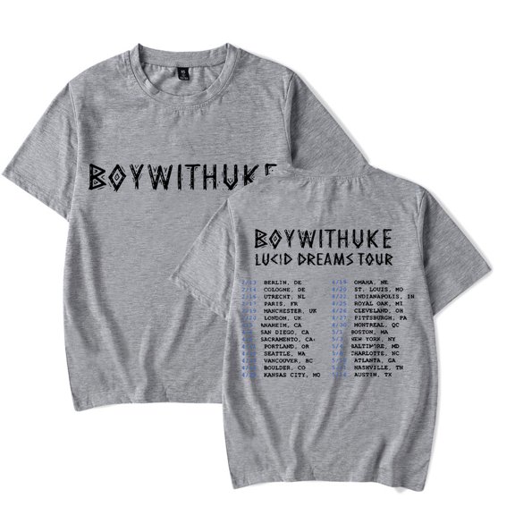 Boywithuke Merch 2024 Lucid Dreams Tour Women Men Summer Short Sleeve Tee Unisex Casual T-shirt
