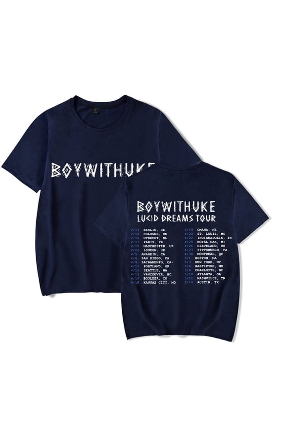 Boywithuke Merch 2024 Lucid Dreams Tour Women Men Summer Short Sleeve Tee Unisex Casual T-shirt