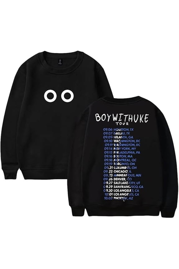 Boywithuke Tour 2024 Merch Crewneck Long Sleeve Streetwear Women Men Sweatshirt Funny Clothes