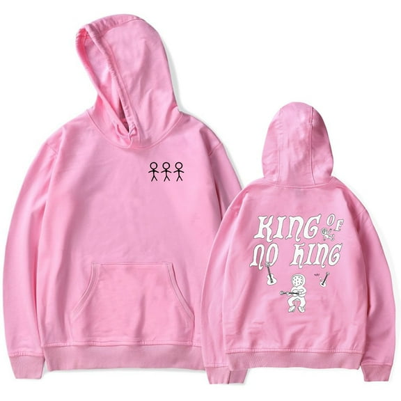 Boywithuke merch King of Nothing Hooded Drawstring Pocket Sweatshirt Men/women  Hip Hop Pullover