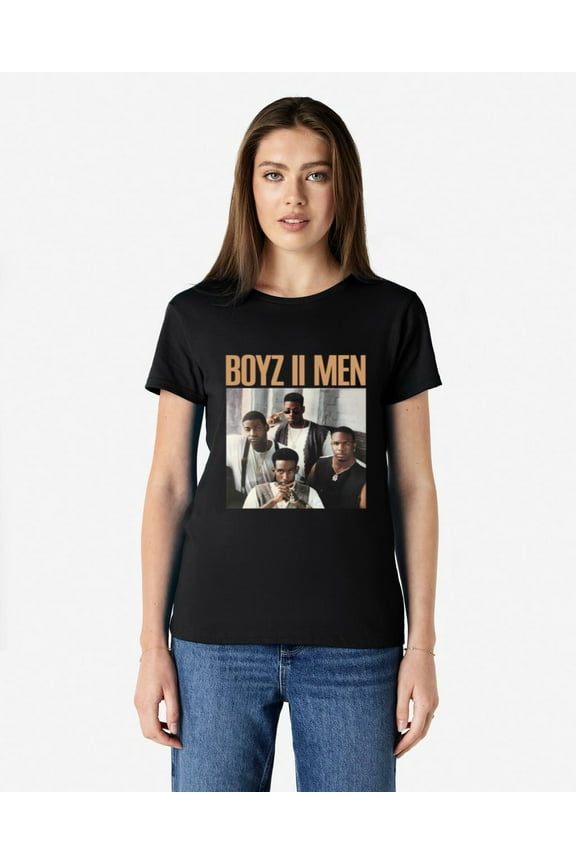 Boyz II Men Short Sleeve T-Shirt - Classic R&B Band Graphic Tee, for men & women, up to size 5XL.