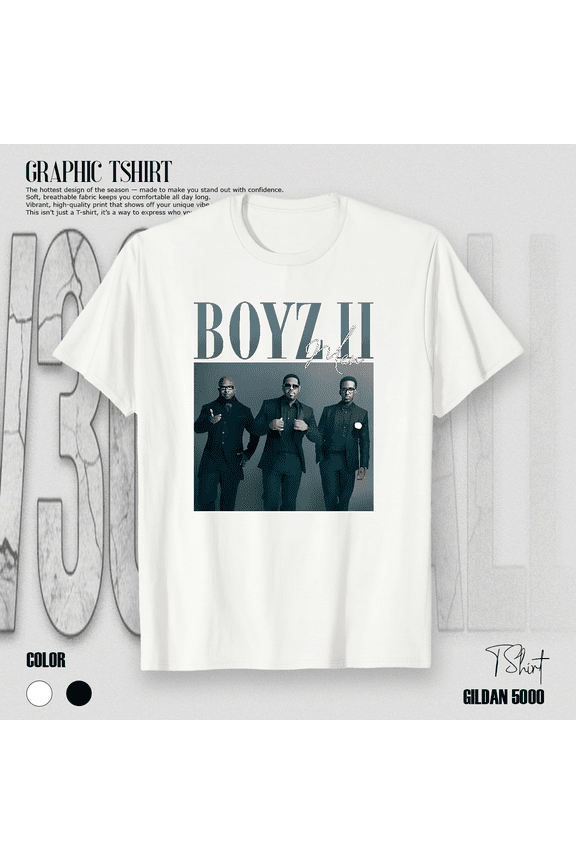Boyz II Men Vintage R&B Group Classic Harmony Soul Fan Graphic Unisex T-Shirt V80422, up to size 5XL