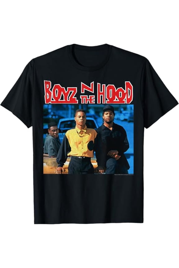 Boyz N The Hood Classic Poster T-Shirt ,Black Color,Size M