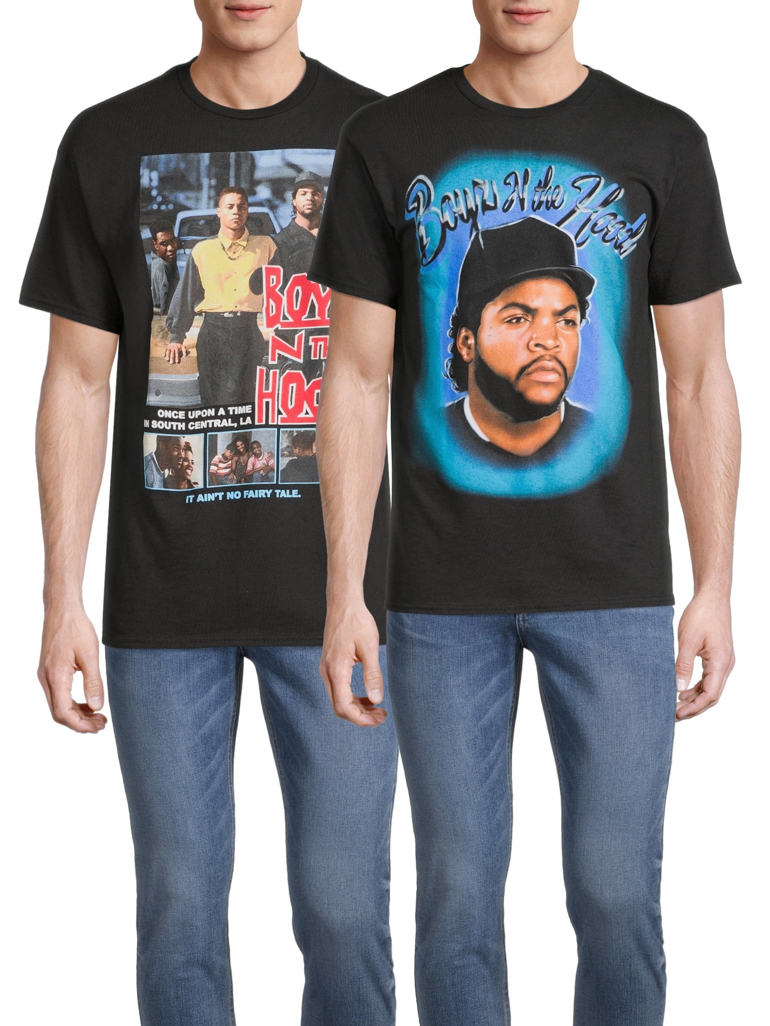 Boyz N the Hood Men's & Big Men's Airbrush and Movie Poster Short