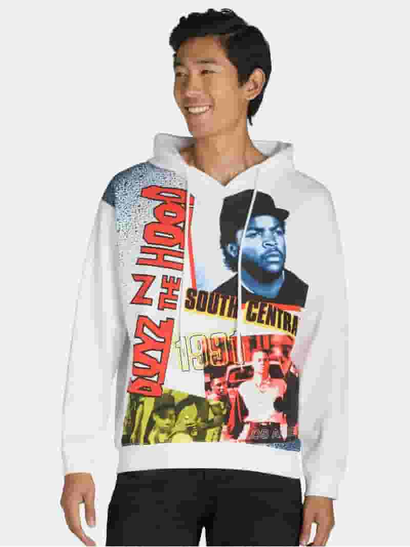 消費税無し Boyz n the Hood Men's & Big Men's Graphic Pullover Hoodie Clothing