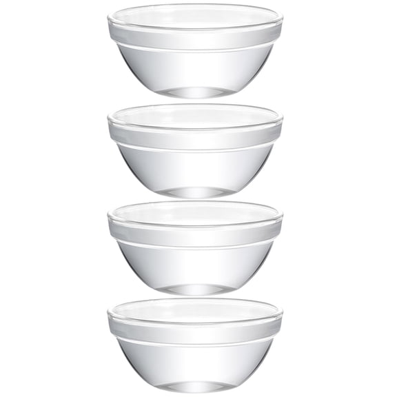 TOYMYTOY Household Glass Bowls Transparent 4Pcs