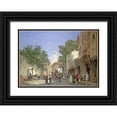 thumbnail image 1 of Boze, Honore 24x18 Black Ornate Wood Framed with Double Matting Museum Art Print Titled - An Arab Street Scene, 1 of 4