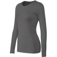 thumbnail image 1 of Bozzolo Women's Basic Round Neck Warm Soft Stretchy Long Sleeves T Shirt, 1 of 8