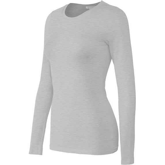 Bozzolo Women's Basic Round Neck Warm Soft Stretchy Long Sleeves T Shirt