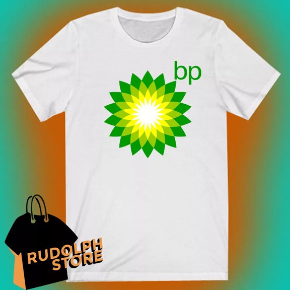 Bp British Petroleum Oil Men's White T-shirt Size S to 5XL