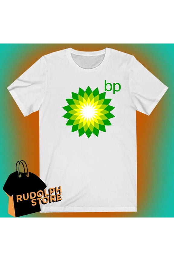 Bp British Petroleum Oil Men's White T-shirt Size S to 5XL