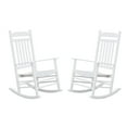 thumbnail image 1 of BplusZ Outdoor Rocking Chairs Set of 2 Patio Rocker Furniture for Porch Garden Lawn Indoor Classic Arm Chairs White, 1 of 5