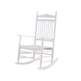 thumbnail image 1 of BplusZ Wooden Rocking Chair Porch Rocker Outdoor, White, 1 of 6