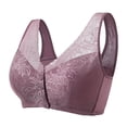 thumbnail image 1 of Bpmpbo Bras for Women Full Coverage Back Fat Front Closure No Underwire Bralette，Middle Aged And Elderly Bras Without Steel Rings Large Size Underwear Front Button Style Bra Comfortable Bra, 1 of 2