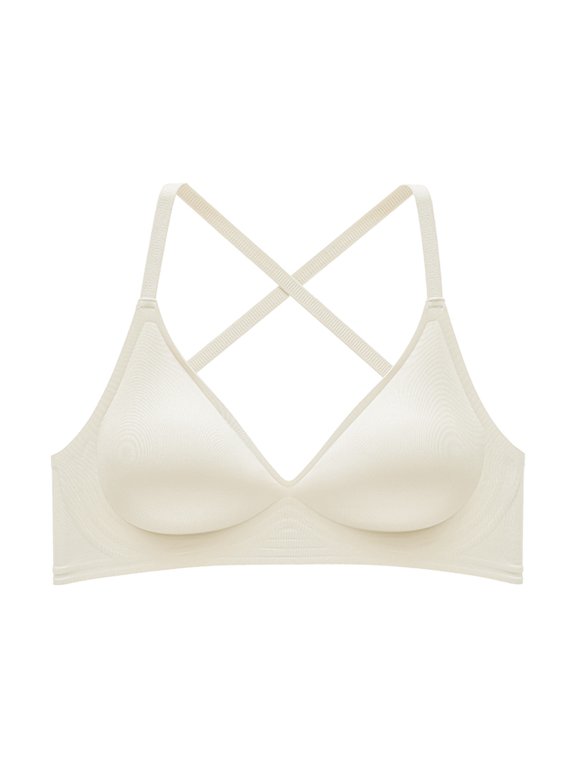 Bras for Women, Seamless Underwear Invisible Bralettes Solid Color Backless Sexy Push-Up U-Shaped Beautiful Back Underwear Everyday Bras
